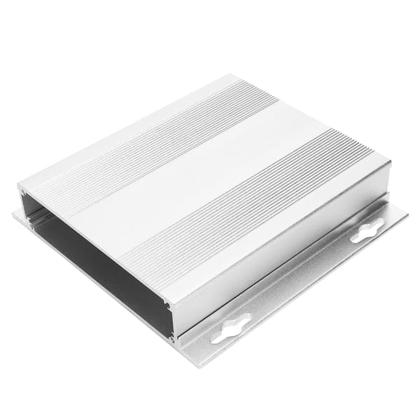 Aluminiumslegering Projektkabinet Elektronisk Strømkredsløbskort Dekoder Skal 27x131x130mm
