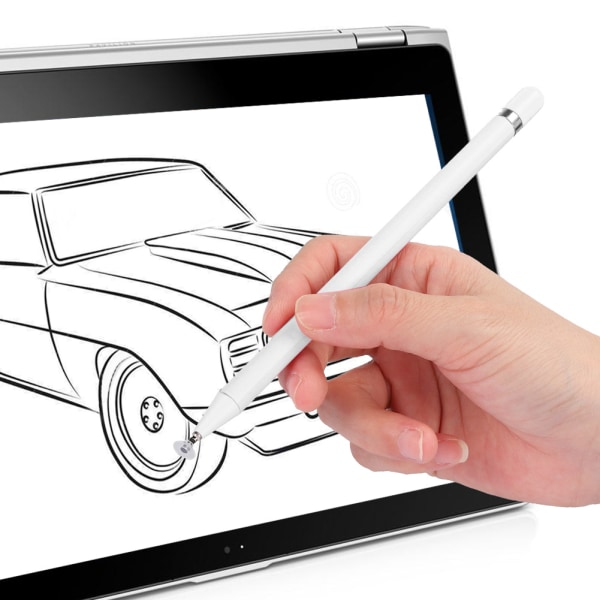 Skärm Touch Pen Tablet Stylus Ritning Kapacitiv Penna Universal för Android/iOS Smart Phone Tablet White