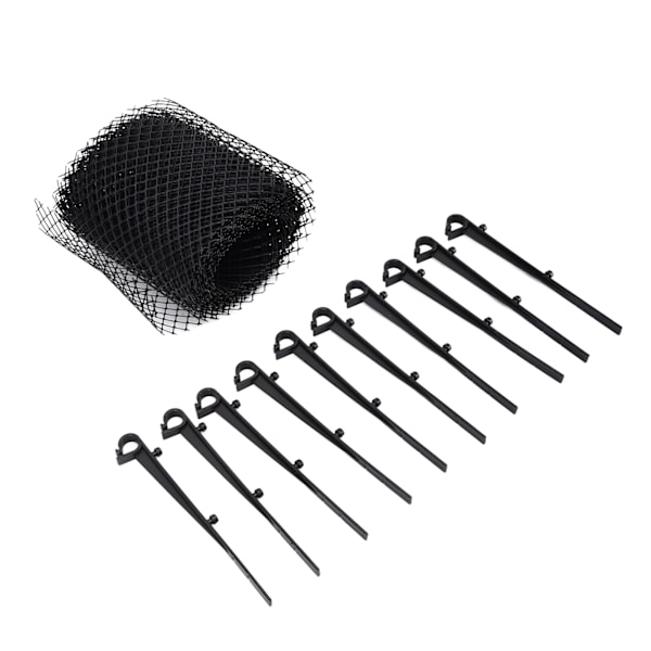 Genanvendelig plastafløbsrende beskyttelsesnet udendørs anti-tilstopning blade affaldsbeskyttende net 600x15cm