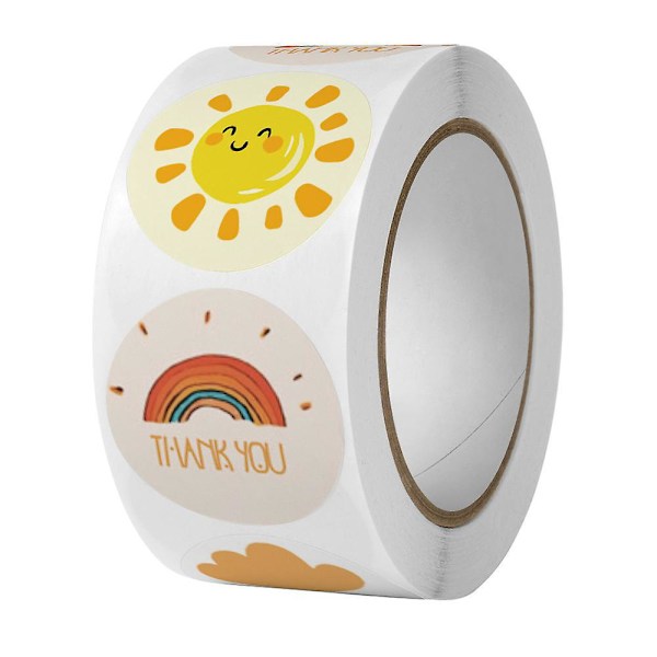 Håndmalede Klima Tak Stickers - Sæt af 500