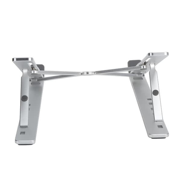 Bärbar datorställ hopfällbar metall surfplatta justerbar bärbar datorhållare silver X2