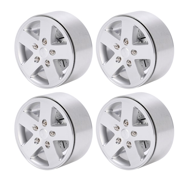 4 stk 2,2 tommers metallfelger med bremseskive for Axial SCX10 90046 1/10 RC-bil