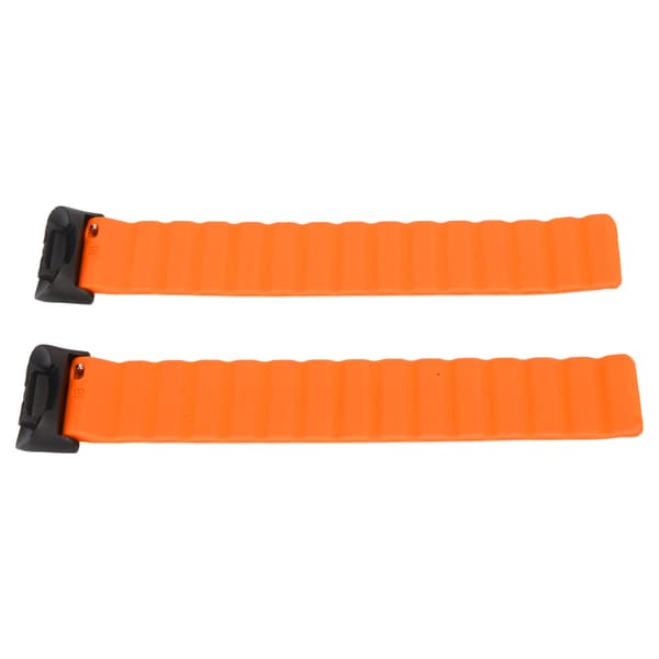 Magnetisk urrem justerbar hurtigudløselig silikone urrem tilbehør passer til Fitbit Charge 5 grå og orange
