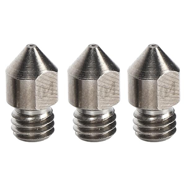 3 st 3D-utskriftsmunstycken MK8 Hög temperatur Korrosionsbeständigt munstycke för 3D-skrivare 1,75/0,4 mm