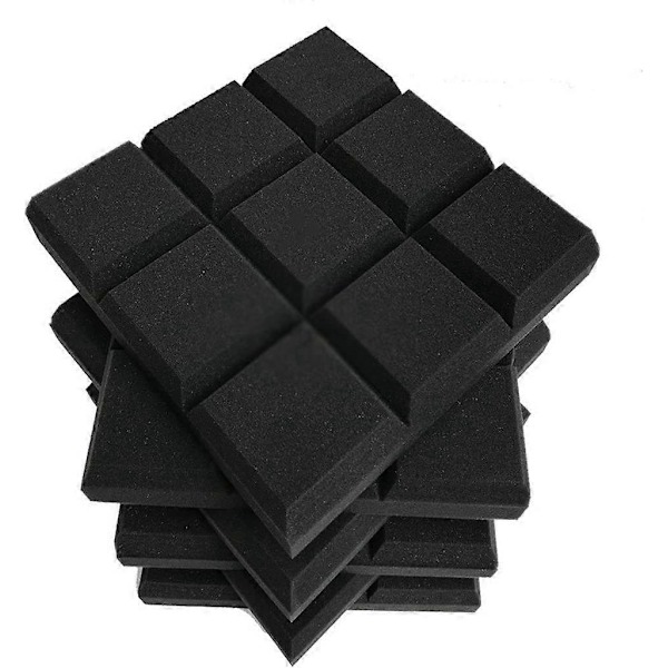300x300x50mm 12/24 stk. Lydisolerende Lydabsorberende Skum Lydabsorberende Behandlingsplade til Studietilstand Studiekileform Beskyttende Svamp (Si