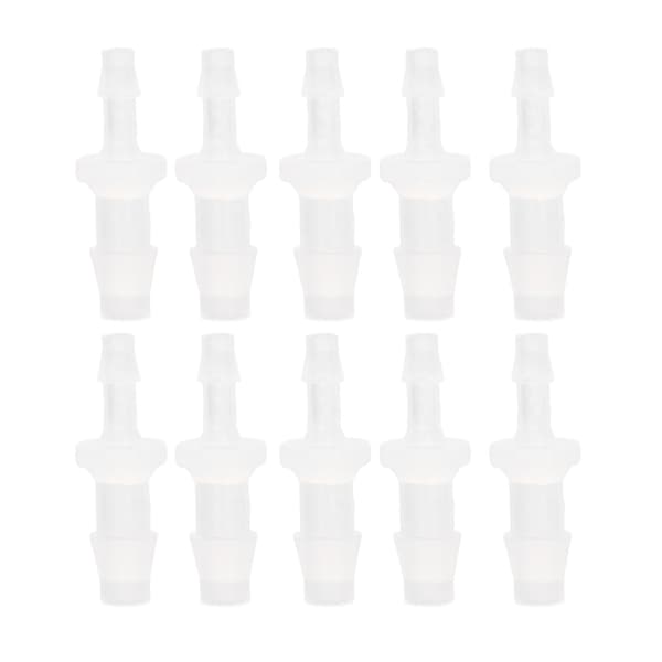 10 stk. Slangefittingsreduktion PP Akvarie Luftpumpeadapter til silikoneslangeforbindelse 3,9-6,4