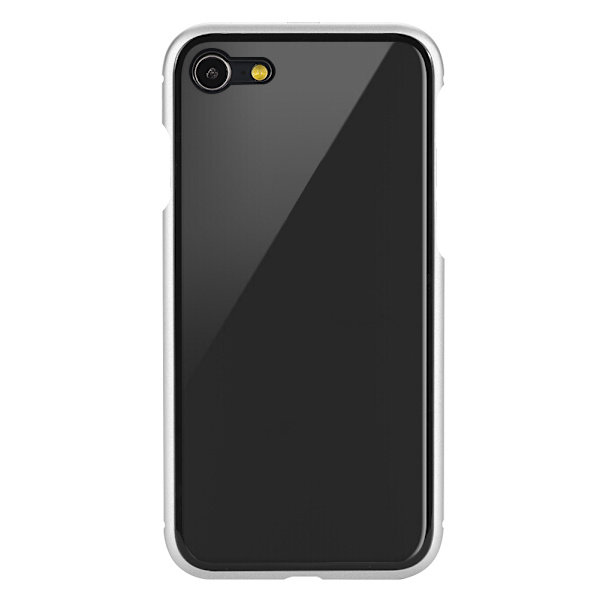 Magneettinen imukykyinen karkaistu lasinen puhelimen suojakotelo iPhone 8:lle hopea