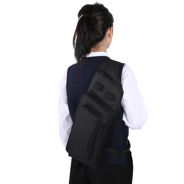 Bærbar 600D Oxford Cloth Bueskydning Quiver Arrow Holder pose Enkelt skuldertaske Jagtskydning Tilbehør sort