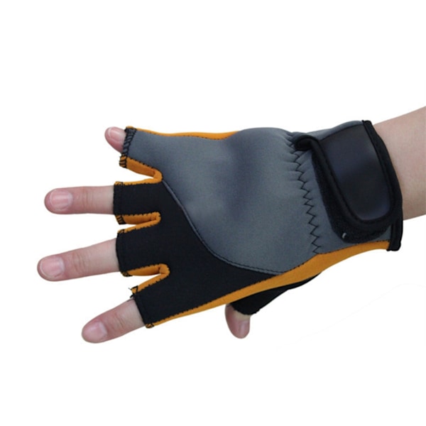 Antiskrid Halvfinger Handsker Udendørs Cykling Sport Fitness Handsker (Gul)