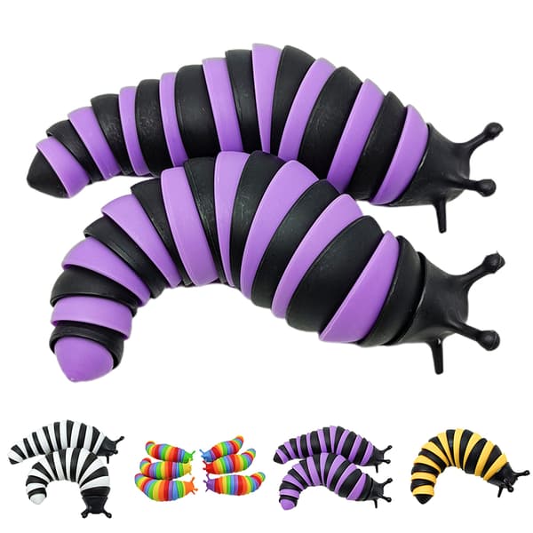 Sensoriske sneglefidgetleker for barn, sensoriske leker for autister Black purple