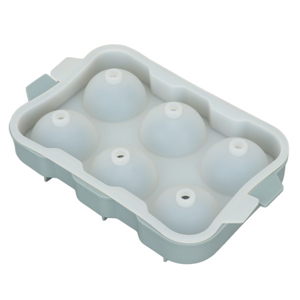 Silikon isbitform DIY isform med seks hull for oppbevaring av drikkevarer cocktails vin kaffe