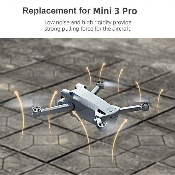 Dji Mini 3 Pro Fjernbetjeningsdrone Tilbehør - 16 stk. Propeller Udskiftning guld 8 stk.