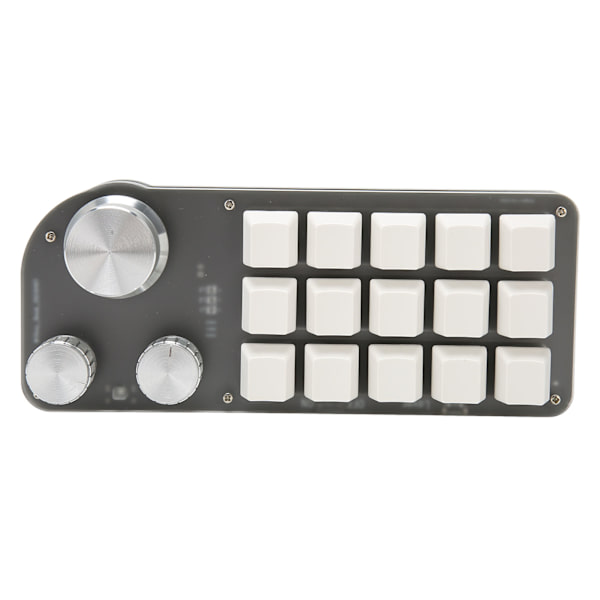Programmerbar tastatur 15 taster 3 knotter blå bryter mekanisk minnefunksjon mini tastatur for spillkontor media