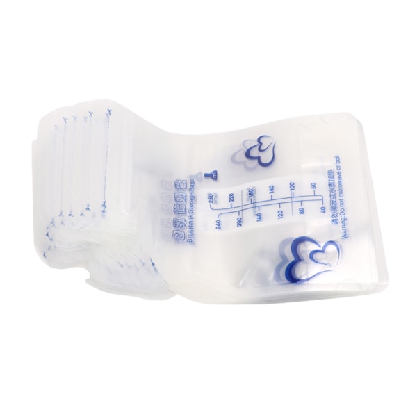 30 st 250 ml förvaringspåse för bröstmjölk helt förseglad Bisfenol En gratis bärbar pip mjölkpåsar för mammor