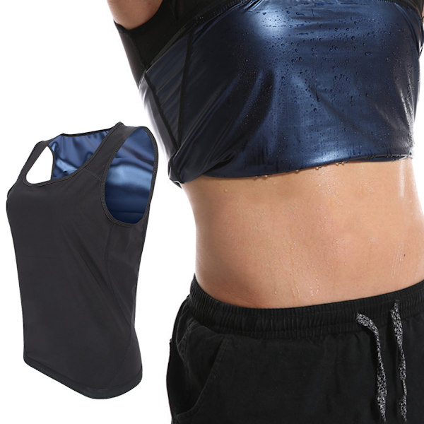 Män Man Sweat Vest Shapewear Fitness Bastu Workout Quick Dry Shapewear Västar/M