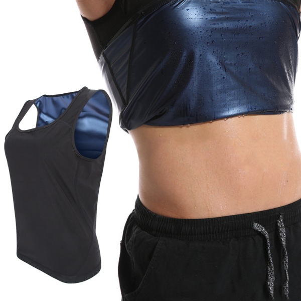 Mænd Herre Sweat Vest Shapewear Fitness Sauna Workout Quick Dry Shapewear VestS/M