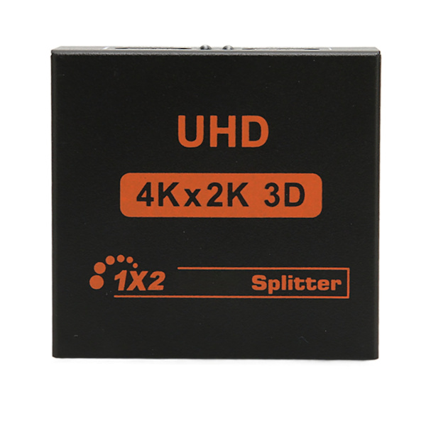 HD Multimedia Interface Splitter 1 inn 2 ut støtter 4K ved 30Hz 3D HD Multimedia Interface Switcher US Plug 100‑240V