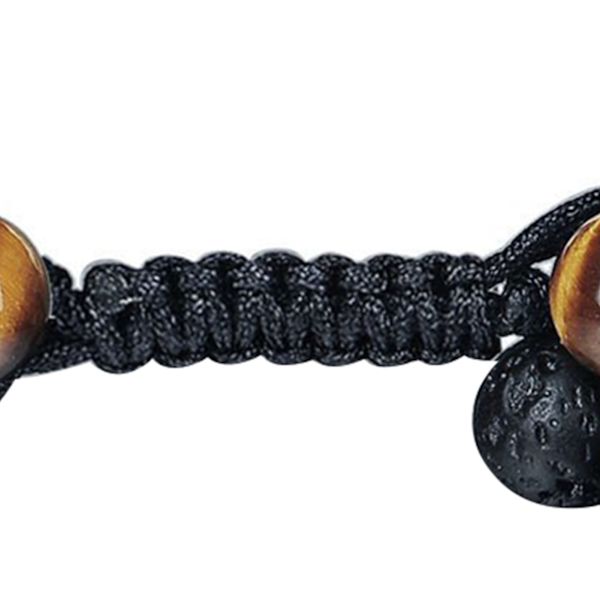 Dubbelskiktat armband för män, justerbart, modernt och elegant stenpärlarmband för dansfest