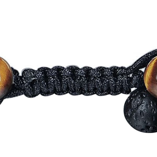 Herr dubbellagerarmband justerbart modernt elegant stenpärlarmband för dansfest
