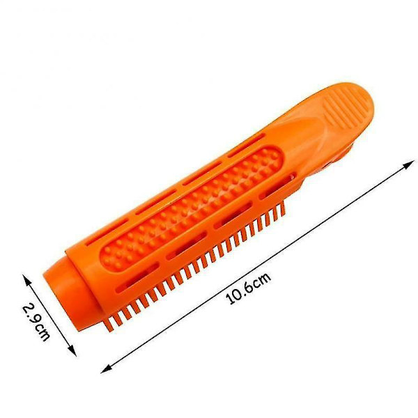 2 styks hårkrølleclips Klemmer, Perm-stænger Stylingruller til gør-det-selv-hårvolumen - Orange hårværktøj til kvinder