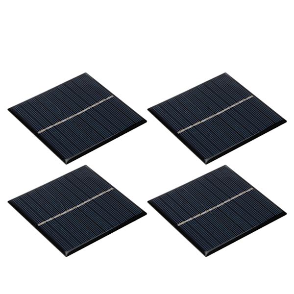 4 st Mini 0.8W 5V Solpanel Modulsystem för Hem DIY Projekt Leksaker Batteriladdning