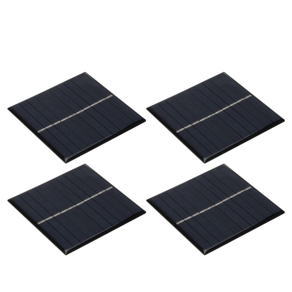 4 stk Mini 0,8W 5V solpanel modulsystem til hjemmet DIY projekter Legetøj Batteriopladning