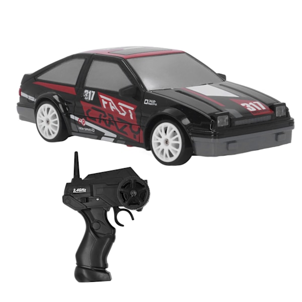 1/24 RC-bil Uppladdningsbar Kraftfull 2.4G Fjärrkontroll 4WD Fordon Leksak RC Driftbil