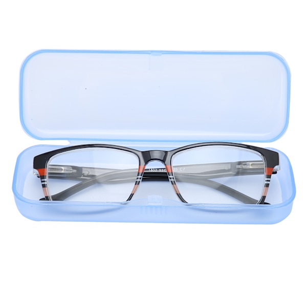Unisex läsglasögon för äldre högupplösta glasögon Glasögon med förvaringsbox (+300 )