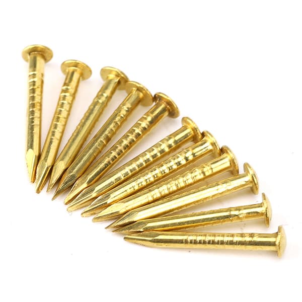 100 stk. runde hovedsøm messing møbelhængsel hardware tilbehør 10mm/15mm/18mm/22mm15mm længde
