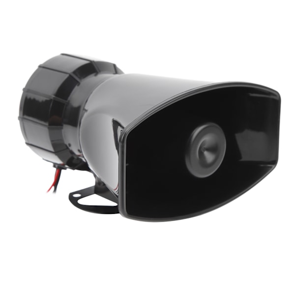 Alarmhorn Siren 7 Ljud Hög Bil Siren Horn Inspelningsfunktion Högtalarsystem för 12V Lastbil Lorry Båt Bil
