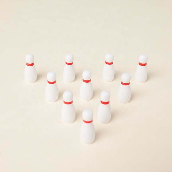 Miniatyr Bowlingspill i Tre - Morsomt Kontorspill for Stressavlastning