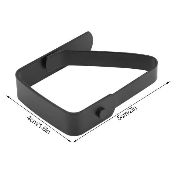 4 stk store dukdekselklemmer i rustfritt stål anti-skli dukholderklemmer 5*4cm