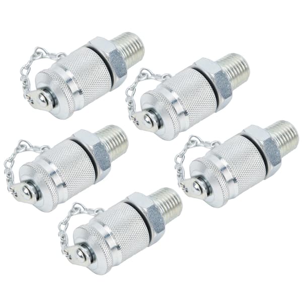 5 st hydraulisk testadapter gängtestkopplingar tryckmätning PT/PPTNPT1/4