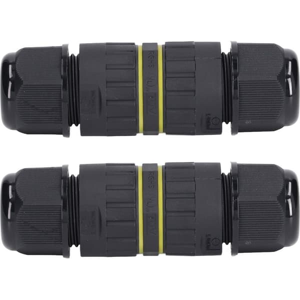 IP68 Vandtæt Samledåse M25 til 4-leder Havekabel 10-14mm - 2 Stykker