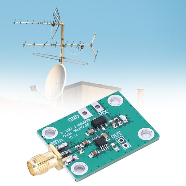 RF Logaritmisk Detektorkort AD8310 1-440MHz Effekttestare Mätare Elektronisk Komponent