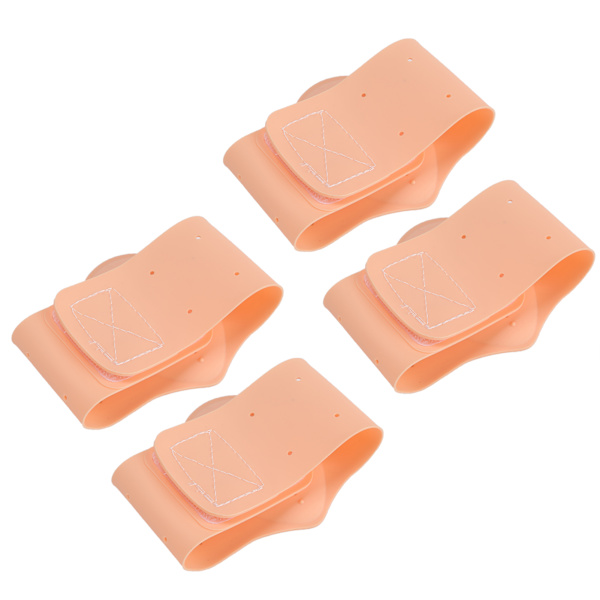 2 par Arch Pad självhäftande stöd Silikon innersula Elastisk platt fotvårdsmaterial Ljusare upp hudfärg