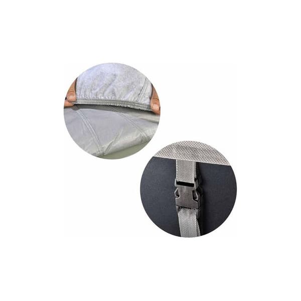 Euro Vanadium – Indendørs bilovertræk 482x178x119 cm – 80g/m² Polypropylen – Elastisk kant – Kompatibel med standardbiler