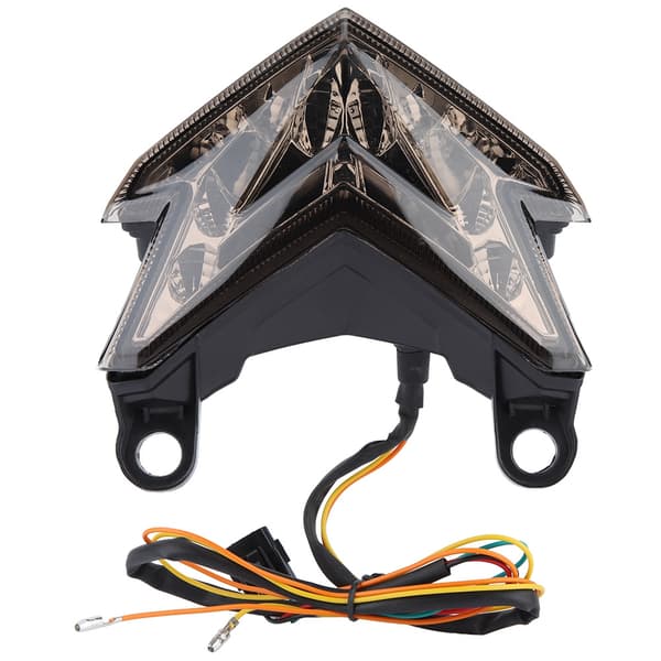 Motorcykel LED Baglygte Lampe Bremse Blinklys Baglygte til Kawasaki Z800 2013 2014 (Sort)