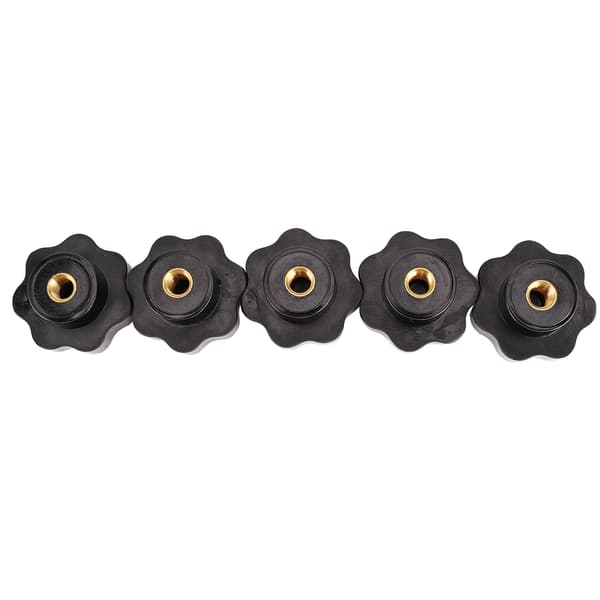 5 stk. Mutterknopgreb 7-stjernet med messingkerne til industrielt udstyr Værktøj M10x50