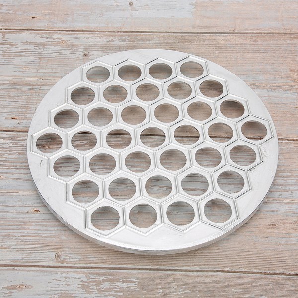 Hushålls DIY Aluminiumlegering Dumpling Form Verktyg Dumplings Maker Köksredskap Silver