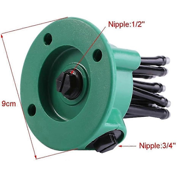 Justerbar sprinkler, 2 stk. Hage Terrasse Planter Grønnsaksutstyr Flerbruks Vanningssprinkler Plen Vanningssystem Sprinklerhode Fl