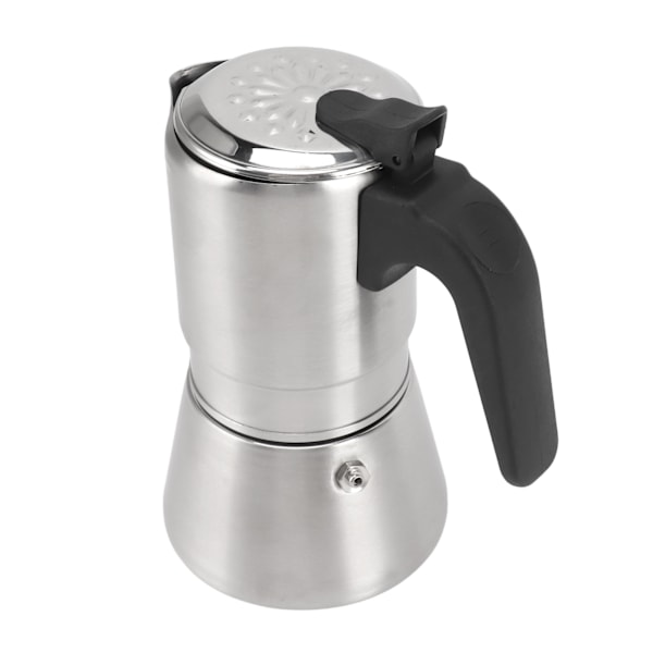 304 Rostfritt Stål Moka Kanna Handbryggd Kaffe Kanna Högtrycks Kall Extraktion Enkel Ventil Kaffe Utrustning för Hem Cafe
