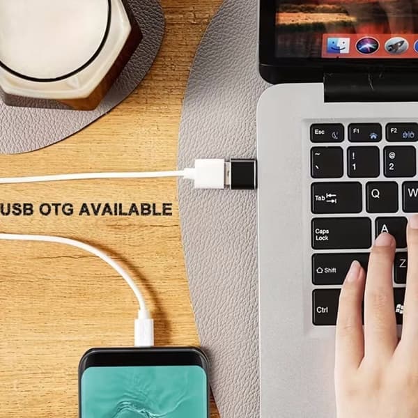 Pakke med 4 USB-C til USB-konvertere til MacBook, Samsung Galaxy, PC, tablet og perifert udstyr