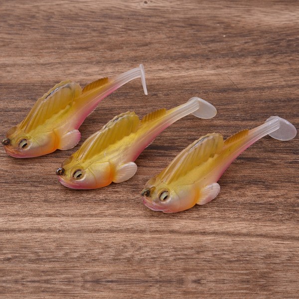 3 st Fat Head konstgjorda bete Swimbaits fiskedrag set fiskeutrustning tillbehör002