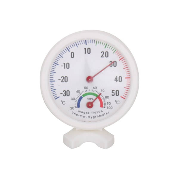 TH108 Innendørs Analog Temperatur Fuktighetsmåler Termometer Hygrometer -30~50°C H