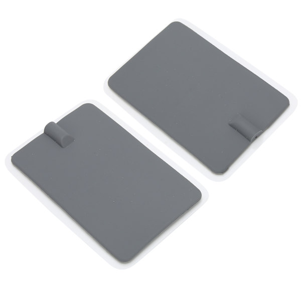2 stk. Silikone Elektrode Pude Blød Elektrode Patch til Fysioterapi Instrument Grå 7 x 11cm