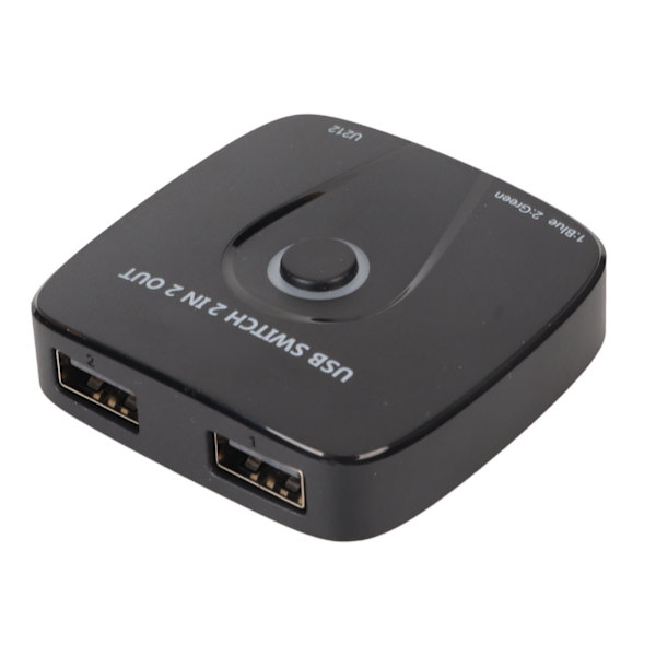 2 ind 2 ud USB-switcher, problemfri skift, USB-switcher til 2 computere, del 2 USB-enheder, mus, tastatur, scanner, printer
