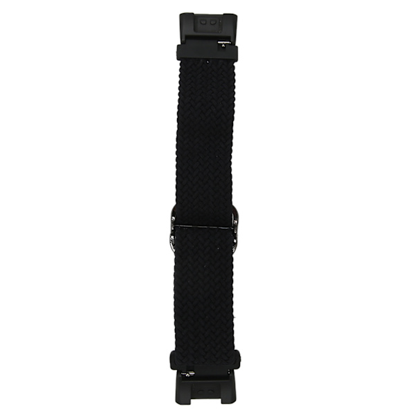 Elastisk urløkkebånd til Redmi Watch 2 Justerbart legeringsstik vævet nylon sportsurbånd sort