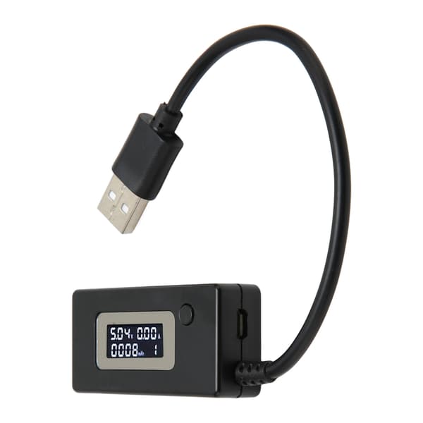 USB Spændingsstrømstester LCD-skærm 50mA‑3500mA USB Multimeter 3‑15V 0.05A‑3.50A