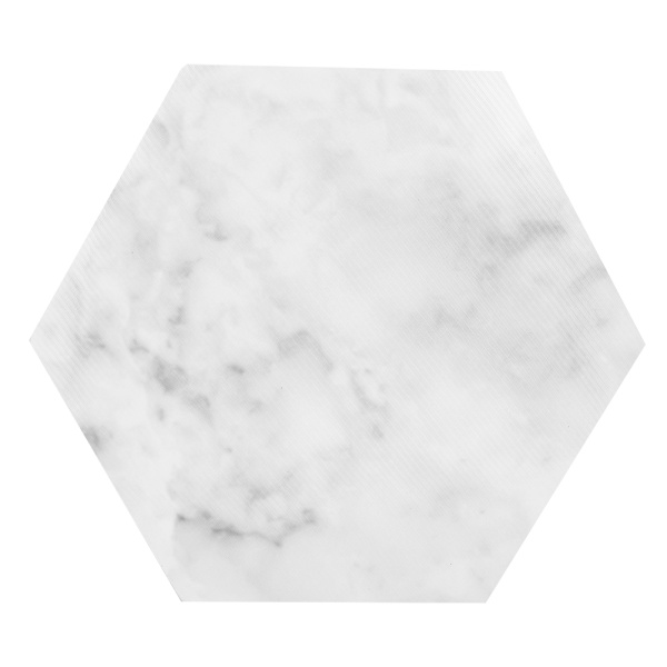 10 st set hexagonala DIY vattentäta halkfria självhäftande golvdekaler dekoration